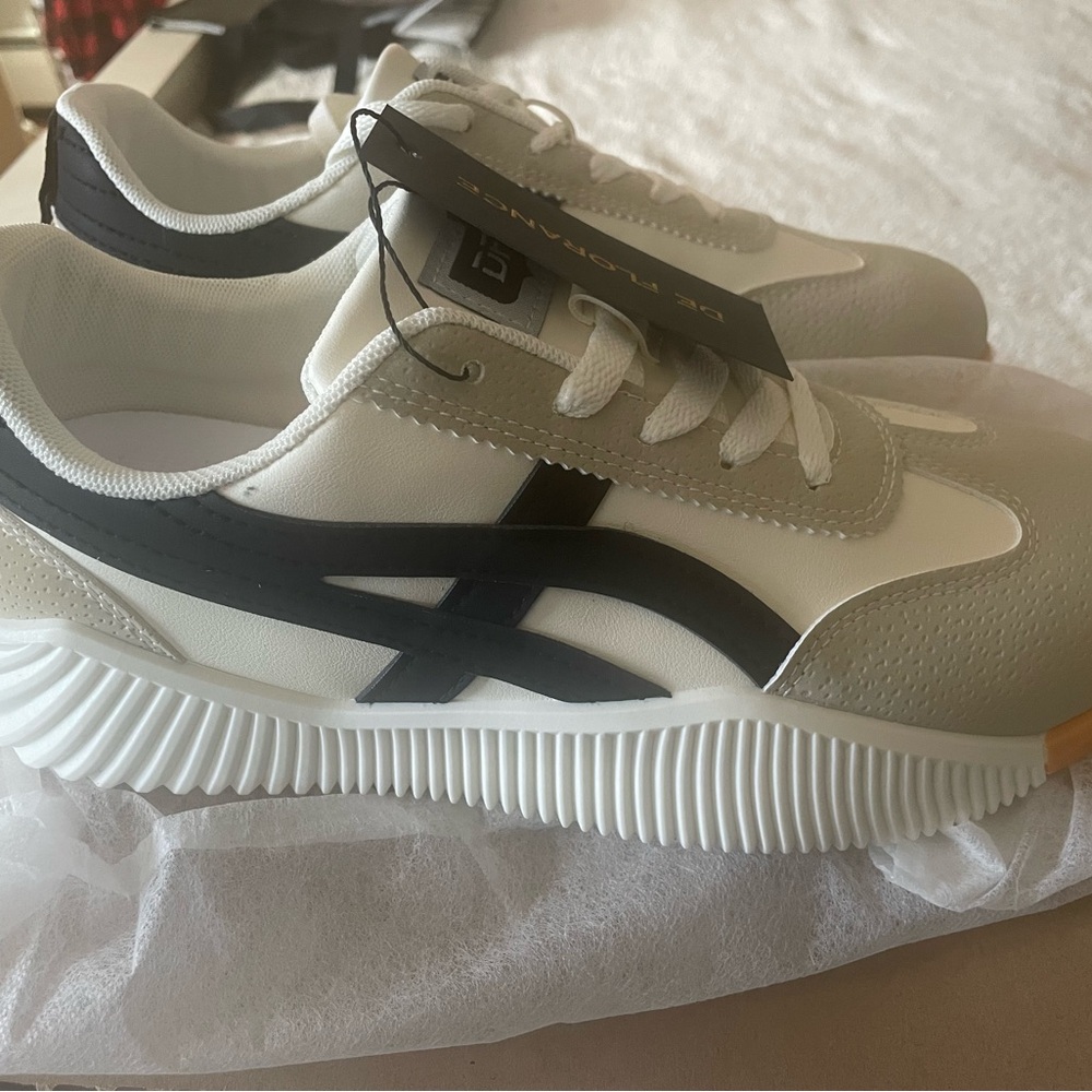 Women’s White and Black Sneakers